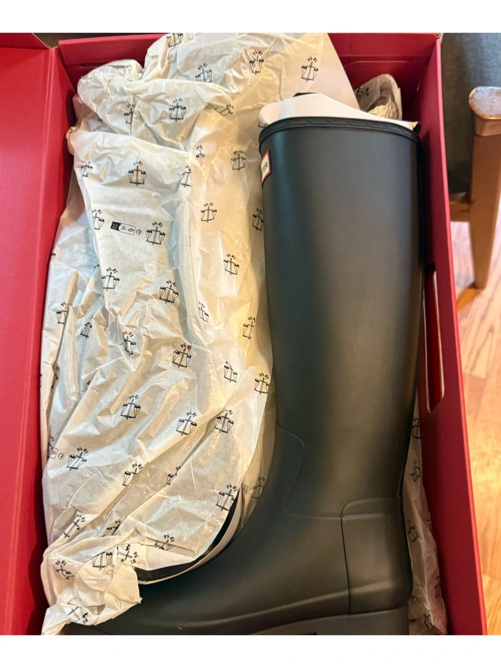 Hunter Boots Black Sz 7